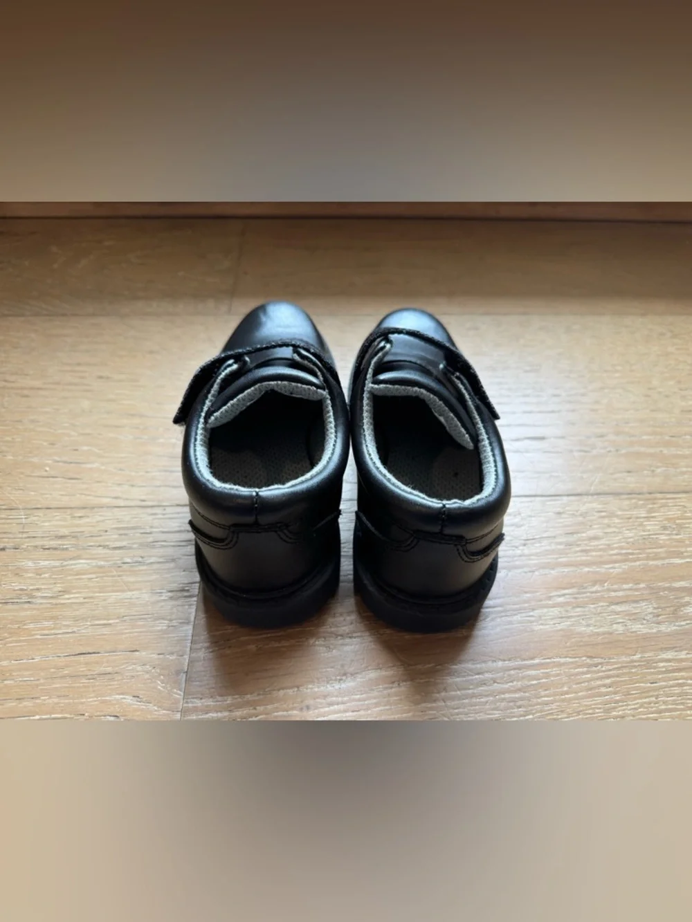 Kids Black Leather Dress Shoes Uniform Shoes